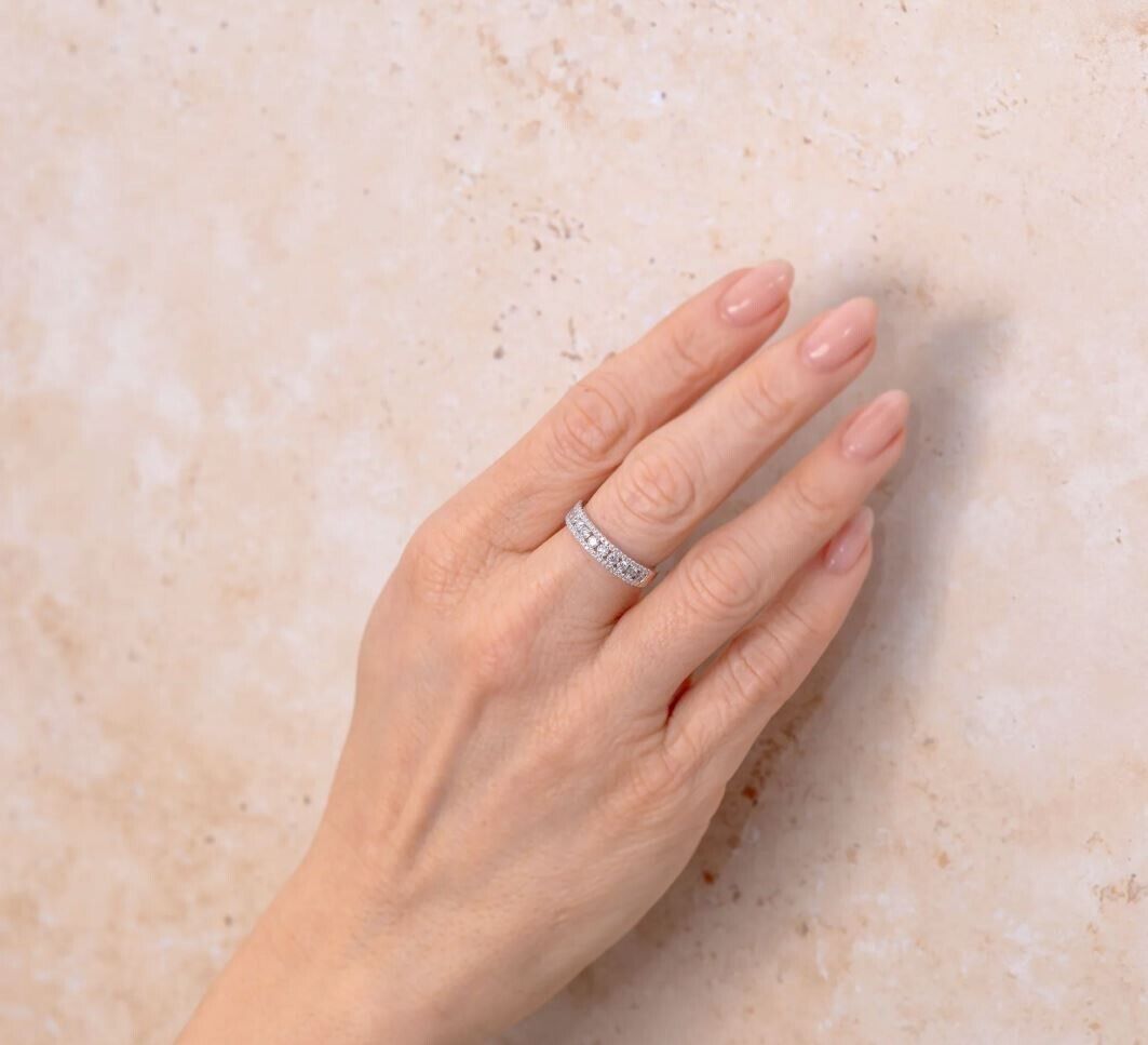 14k Yellow Gold 0.70 CT Diamond Wedding Band