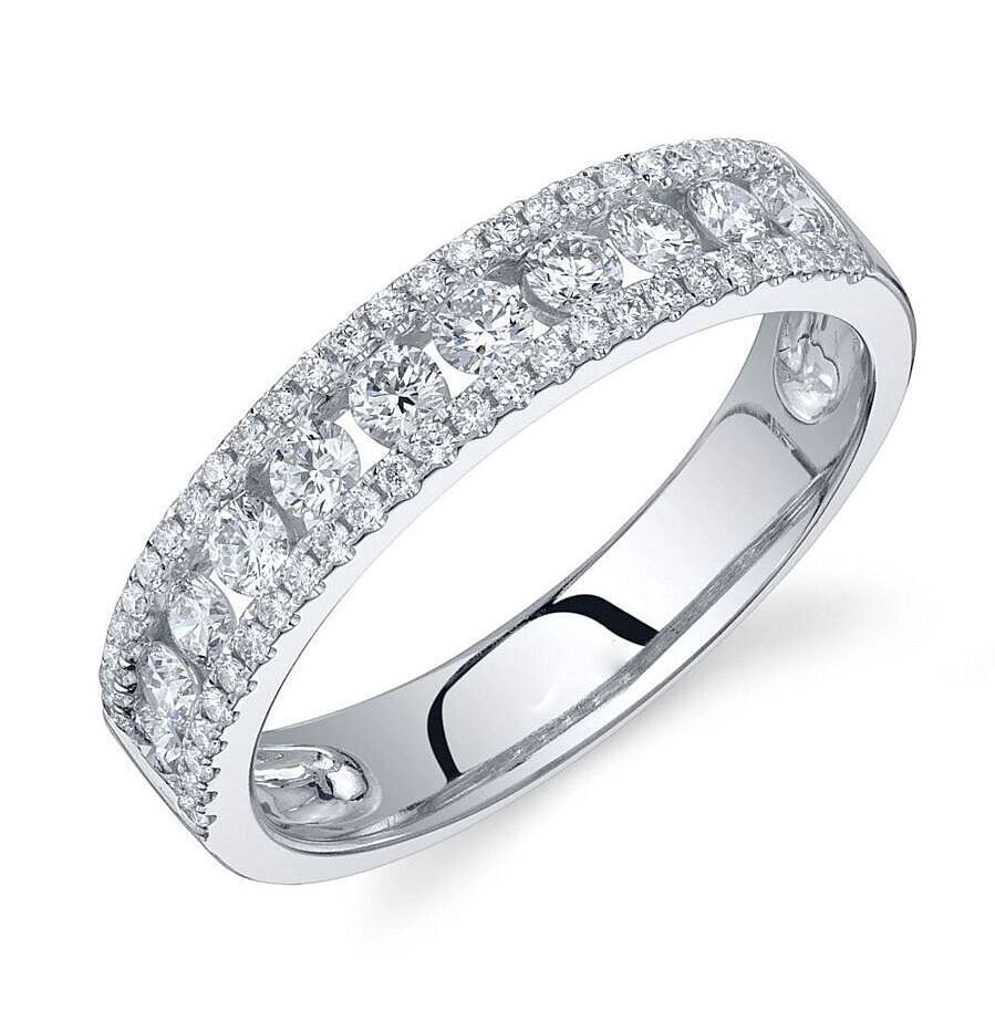 14k Yellow Gold 0.70 CT Diamond Wedding Band