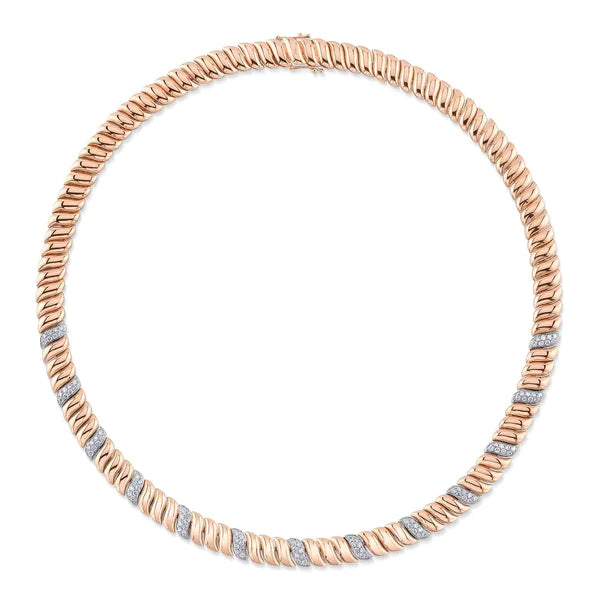 14K Gold Diamond San Marco Necklace
