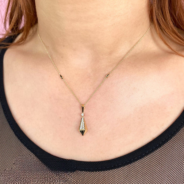 14K Gold Diamond Necklace