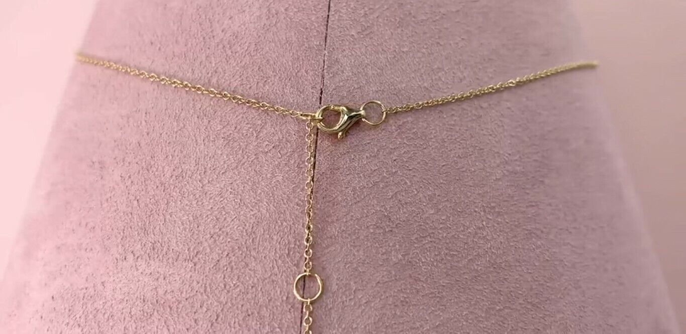 14K Gold Diamond Storm Cloud Lightning Pendant Necklace