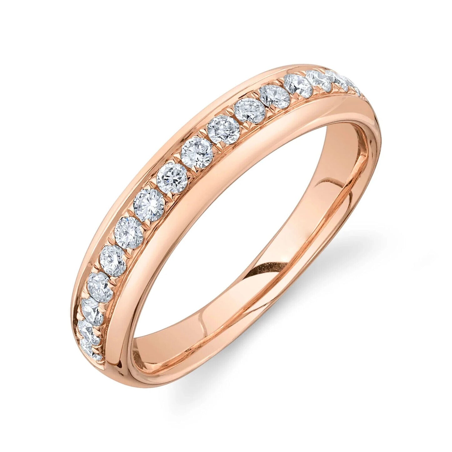 14K Gold Diamond Wedding Band Ring