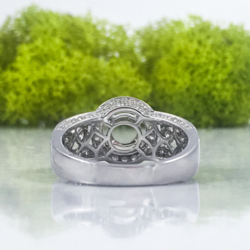 18K Gold 1.05 CT Semi-Mount Diamond Ring