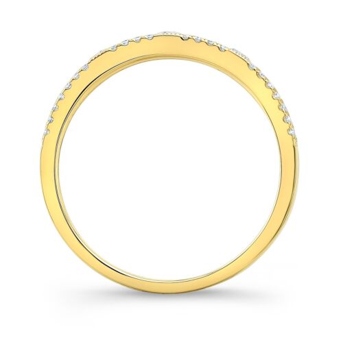 14K Gold 0.37 CT Floating Diamond Band Ring