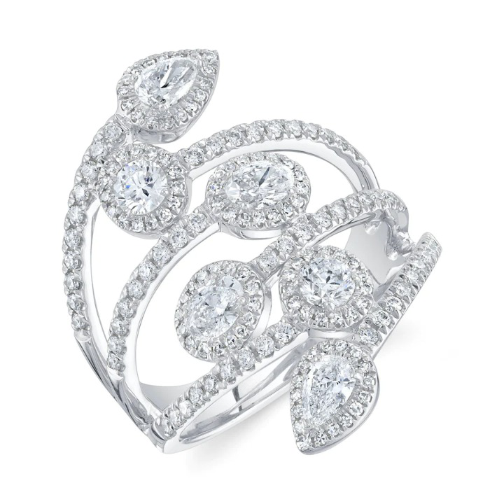 14K Gold Diamond Cocktail Ring