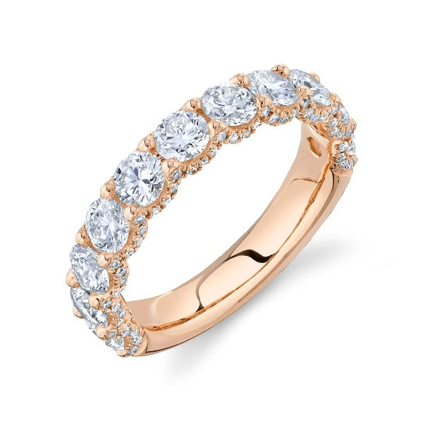 14K Gold 2.43CT Diamond Wedding Band Engagement Ring Anniversary Round