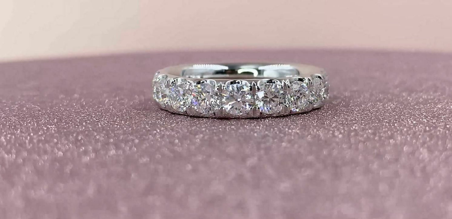 14K Gold 3.30CT Diamond Eternity Ring Engagement Anniversary Wedding Band