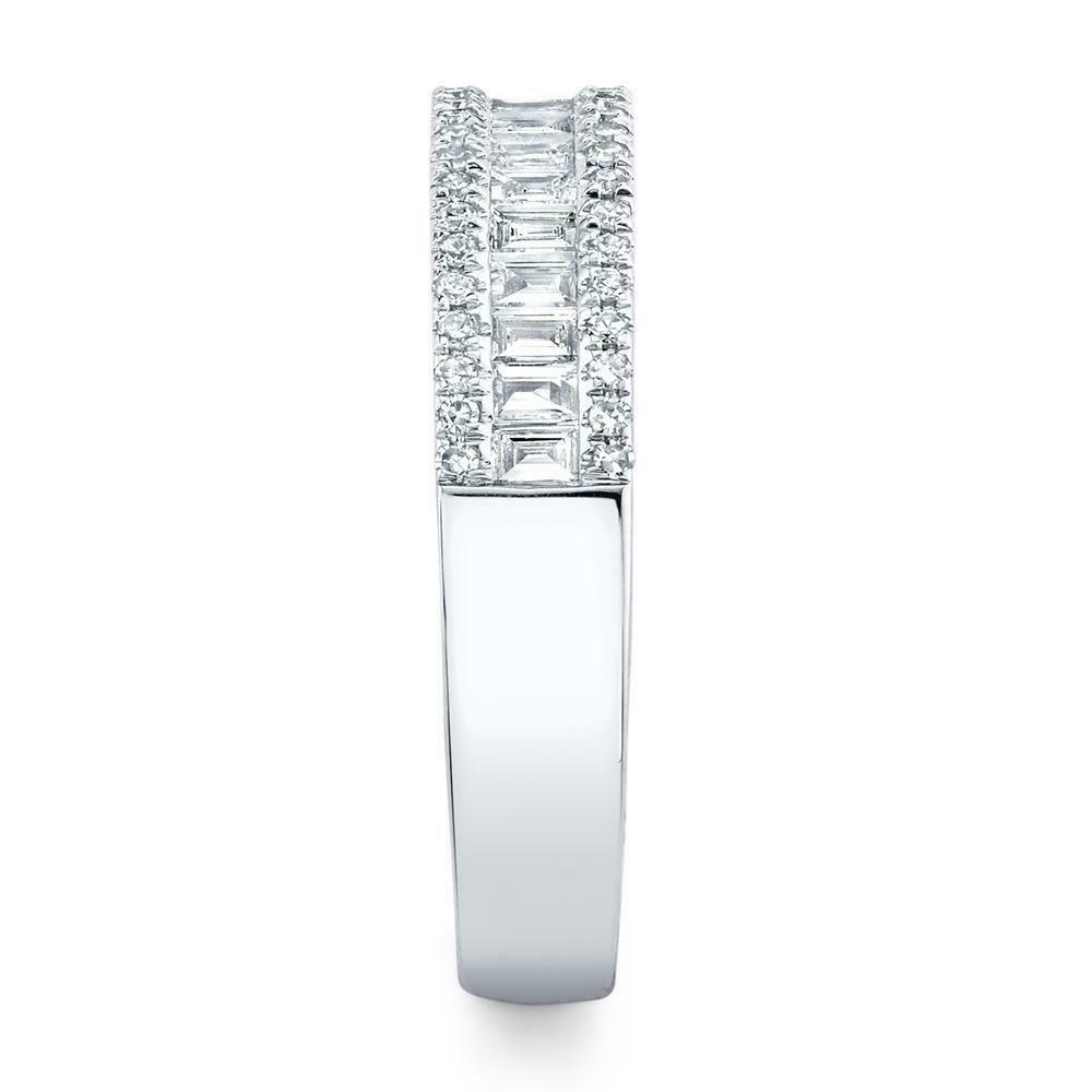 14K Gold 0.55 CT Baguette Diamond Wedding Ring Anniversary Band Natural