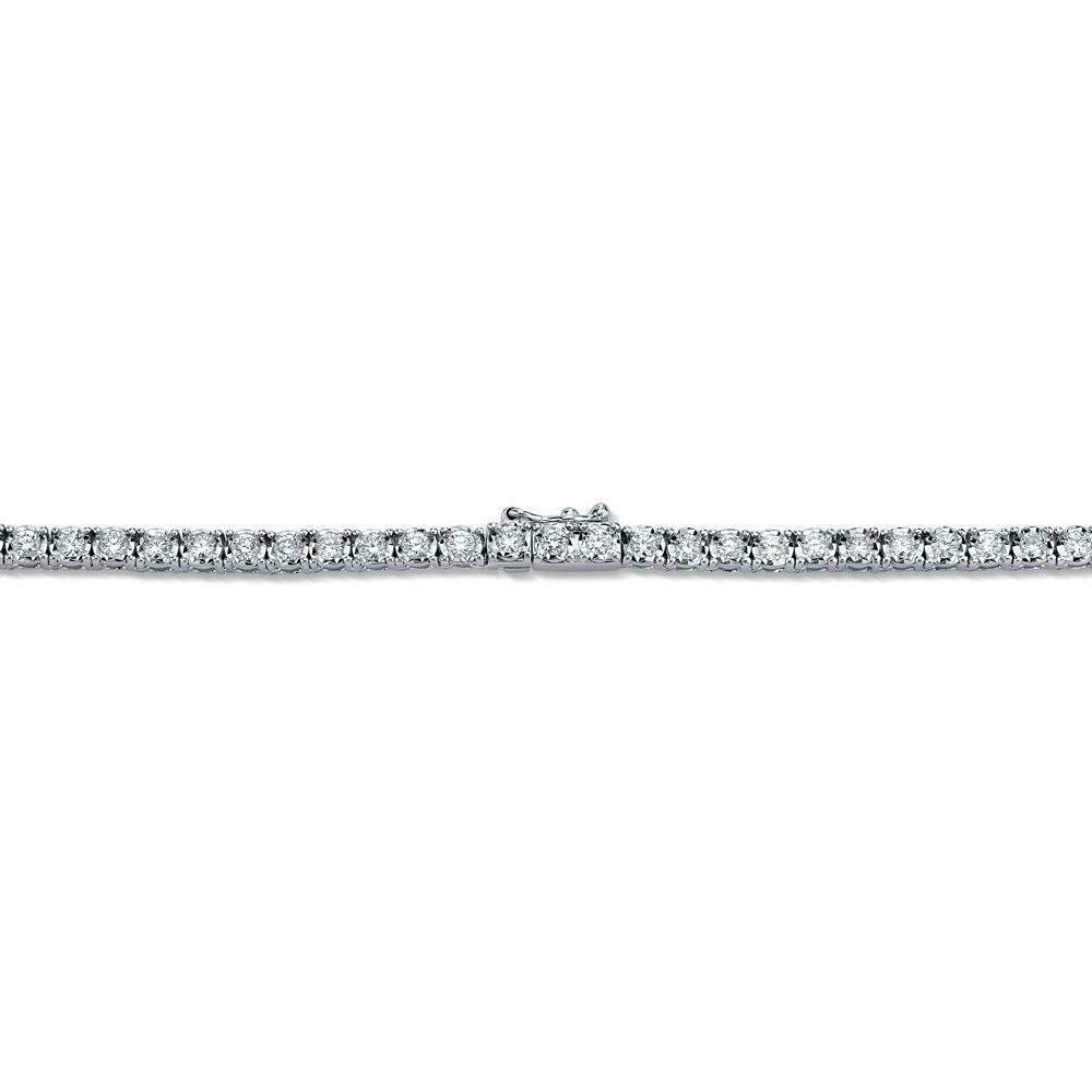 14K Gold 8.70CT Diamond Tennis Necklace 36" Inch Round Certified Natural