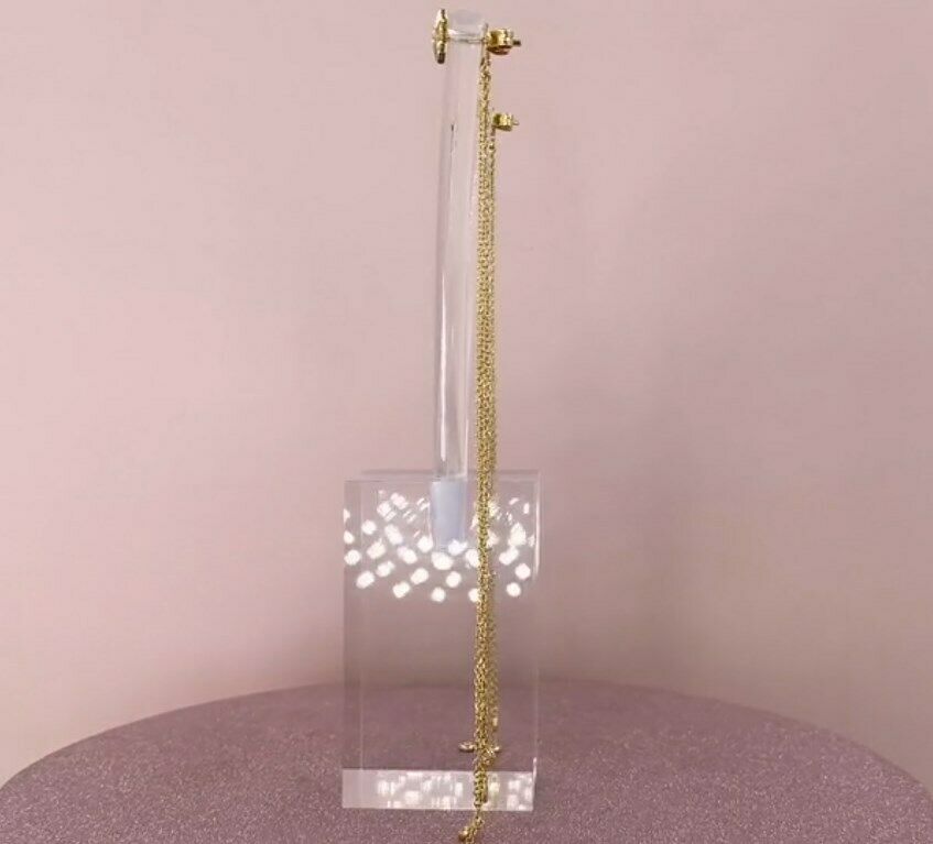 14K Gold 0.24 CT Diamond Fringe Chain Earrings Star Shoulder Dusters Round