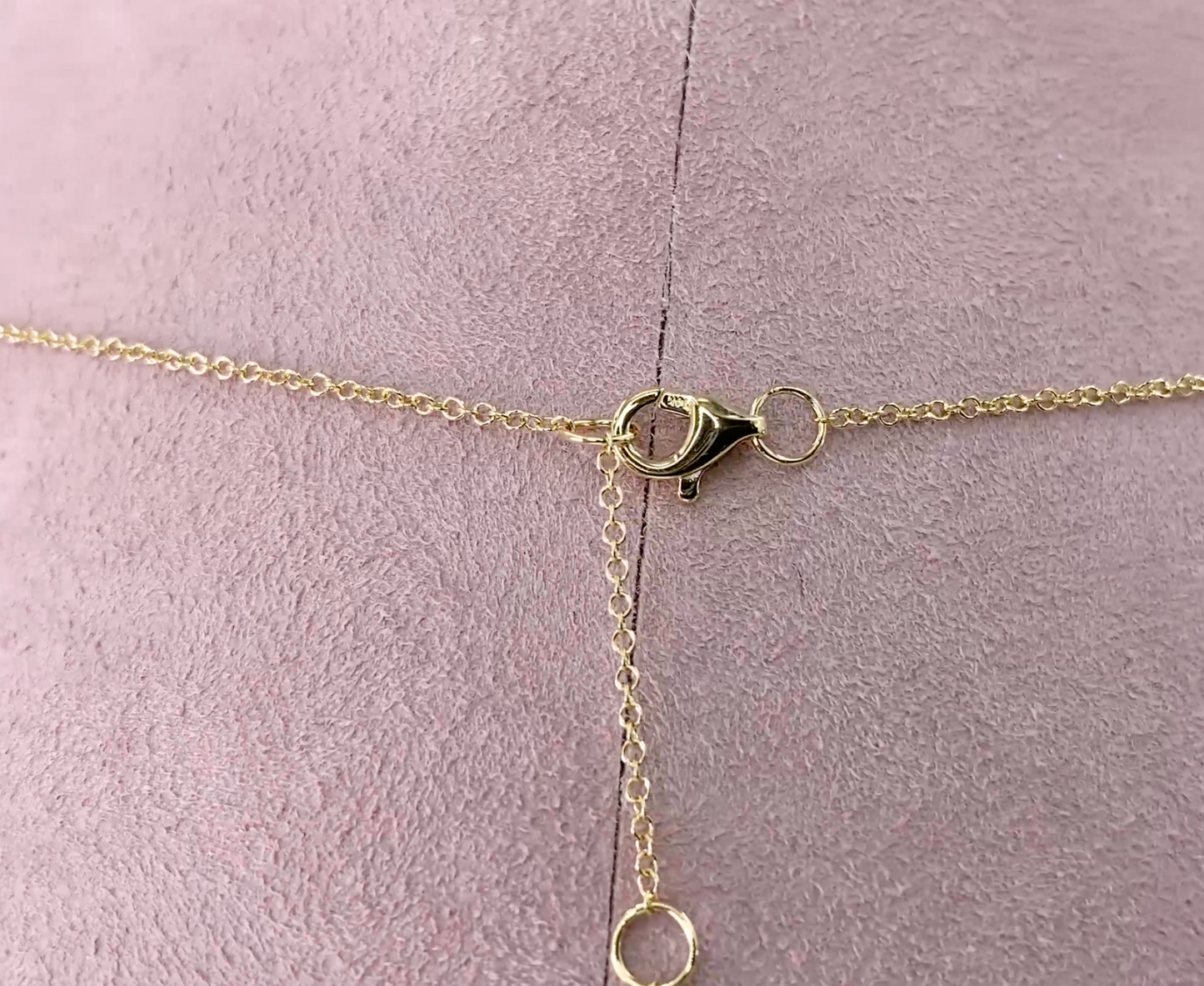 14k Gold 0.09 CT Diamond Dangling Cross Shaker Necklace Natural Round Cut