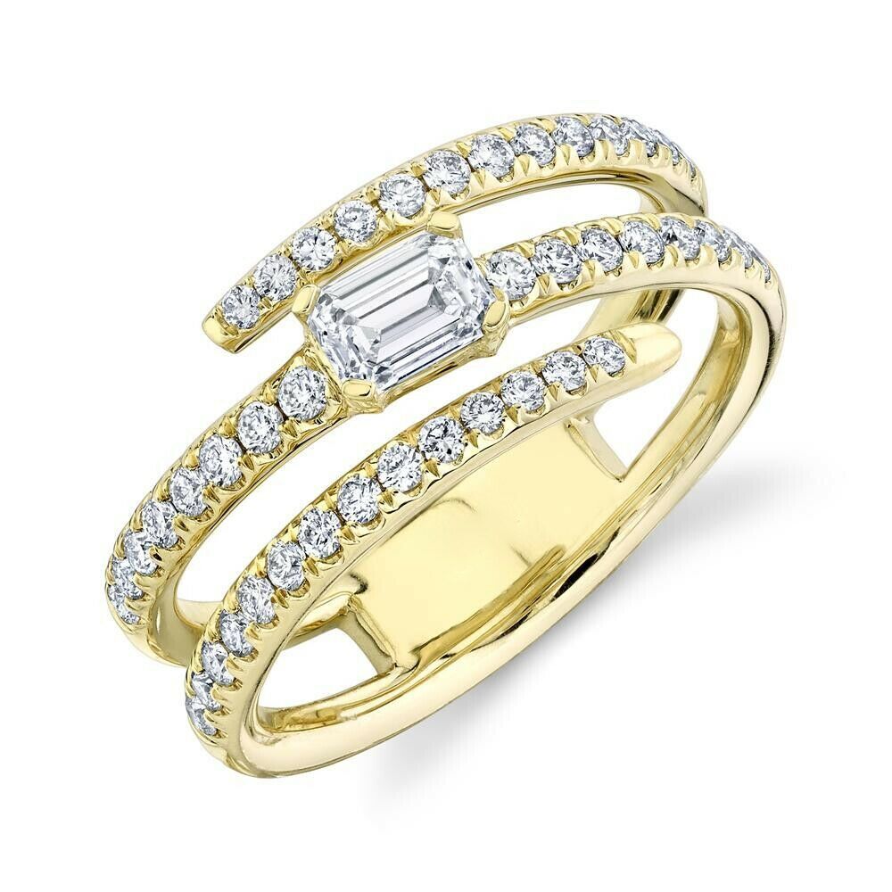 Emerald cut right hand ring deals