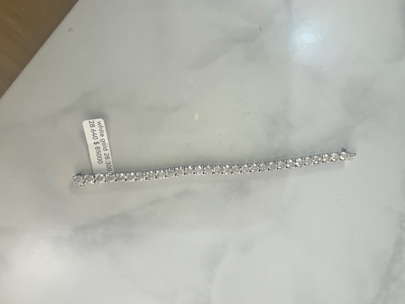 28.64CT Diamond Tennis Bracelet 14K White Gold Certified Natural 1CT Stones2