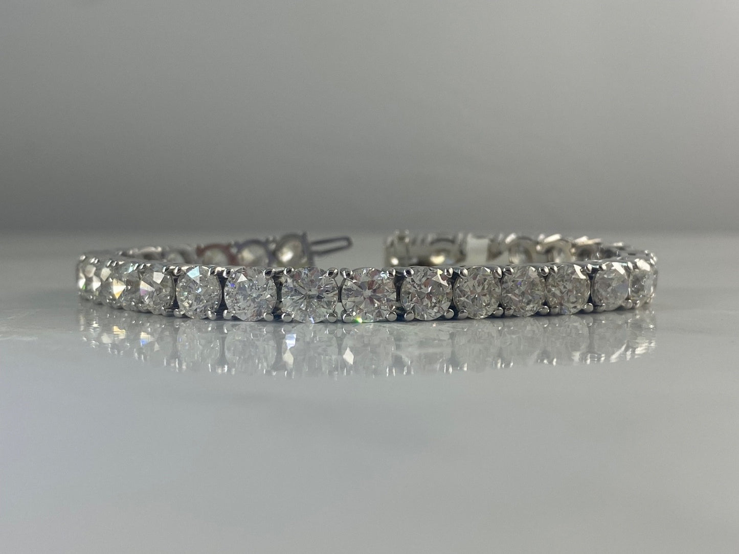 28.64CT Diamond Tennis Bracelet 14K White Gold Certified Natural 1CT Stones4