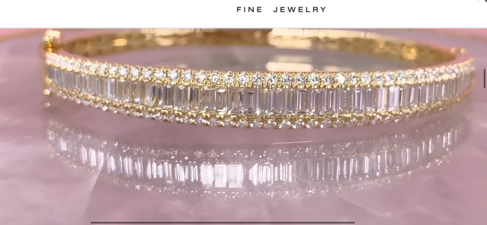 Baguette Diamond Bangle Bracelet 14K White Gold 2.85CT Natural Certified4