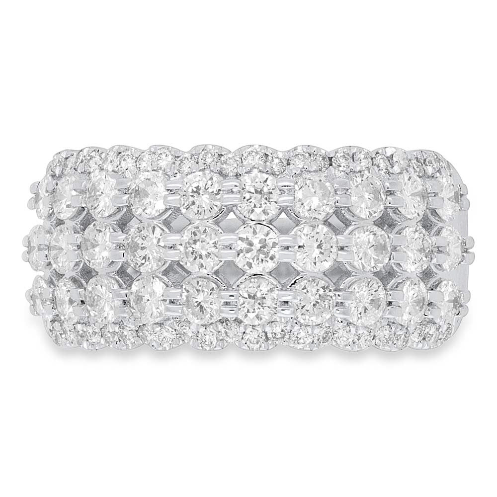 14K Rose Gold Diamond Ring Cocktail Band Anniversary Natural 1.84 CT Round Cut2
