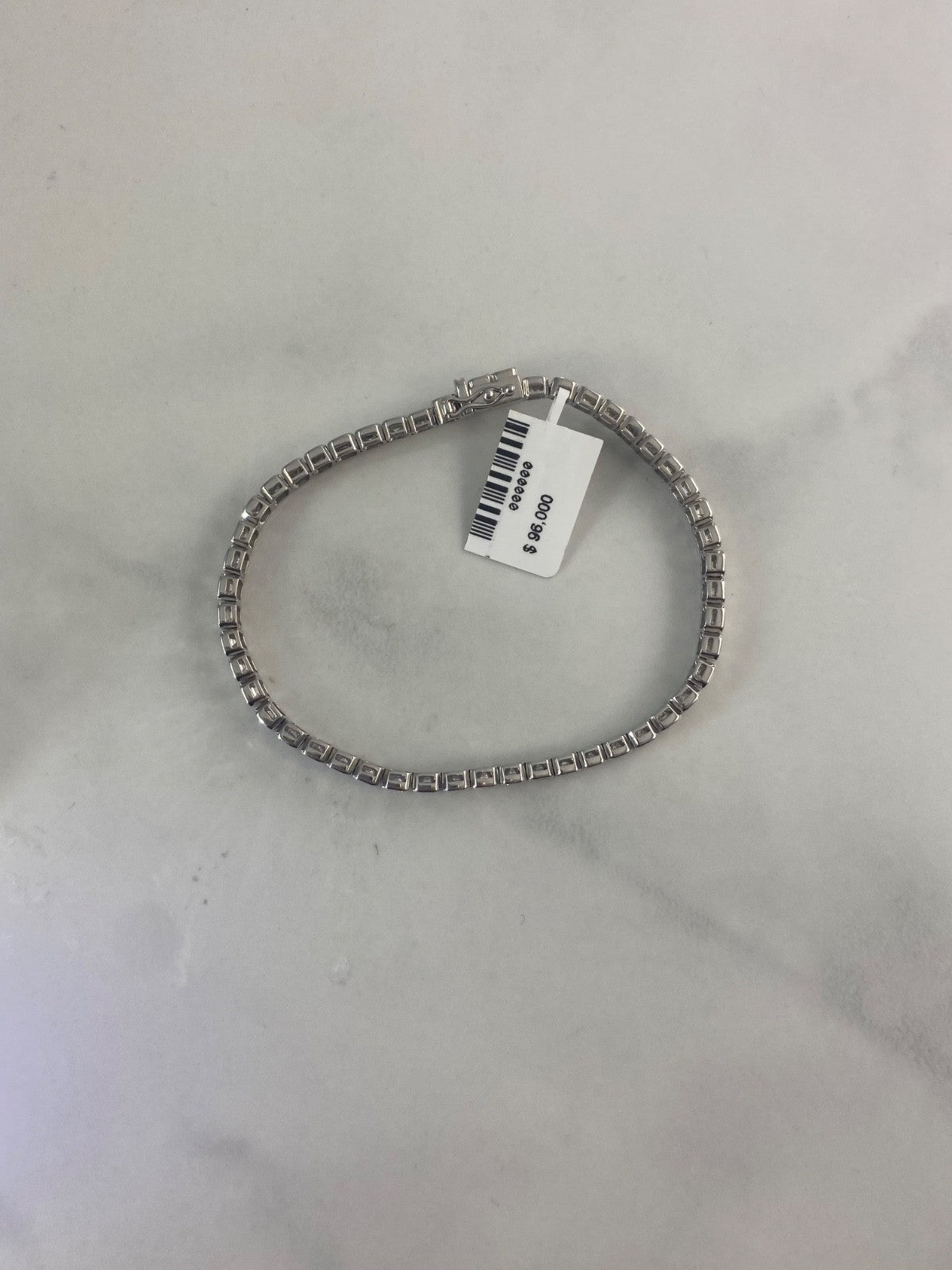 8.68CT Emerald Diamond Tennis Bracelet 14K White Gold Bezel Natural Certified2