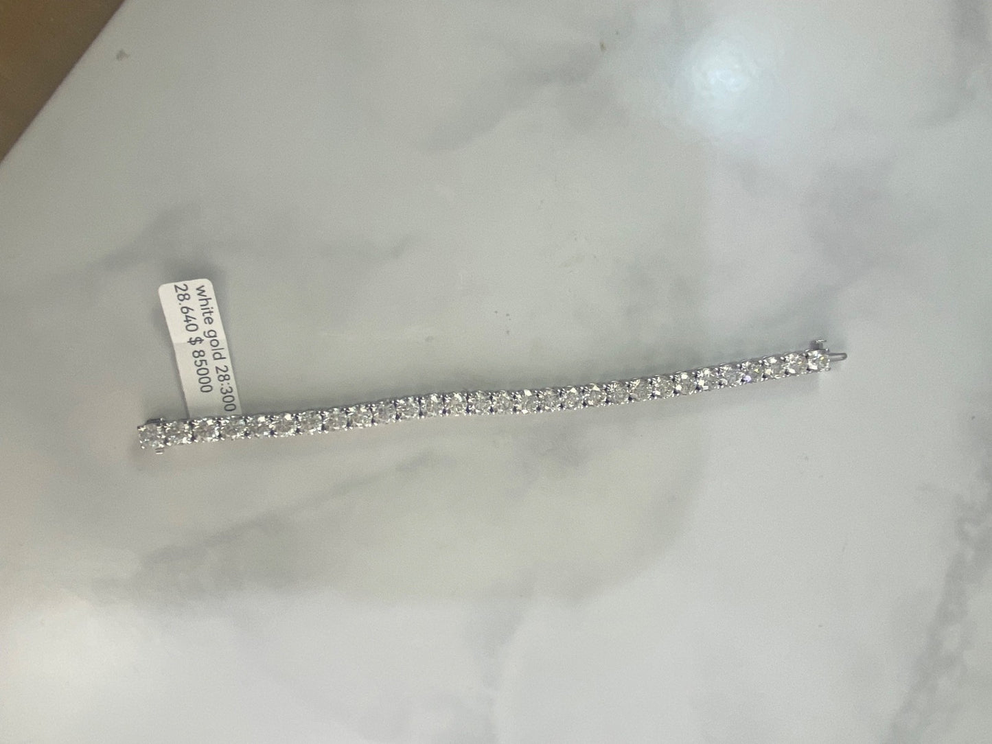 28.64CT Diamond Tennis Bracelet 14K White Gold Certified Natural 1CT Stones3