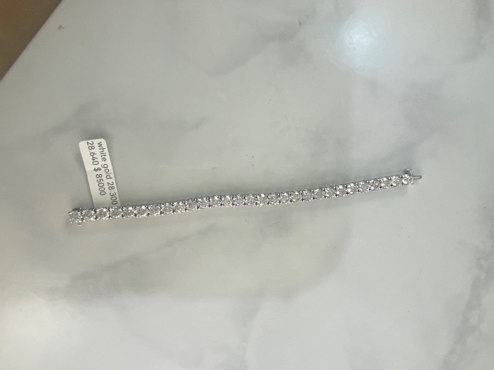 28.64CT Diamond Tennis Bracelet 14K White Gold Certified Natural 1CT Stones3