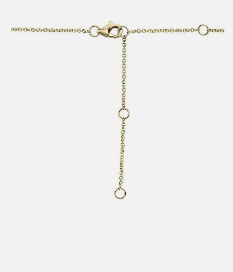 Diamond Cross Sideways Necklace 14K Gold 0.06CT Certified Natural3