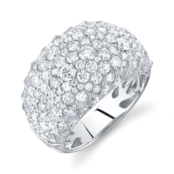 14K Gold 3.32 CT Diamond Pave Ring