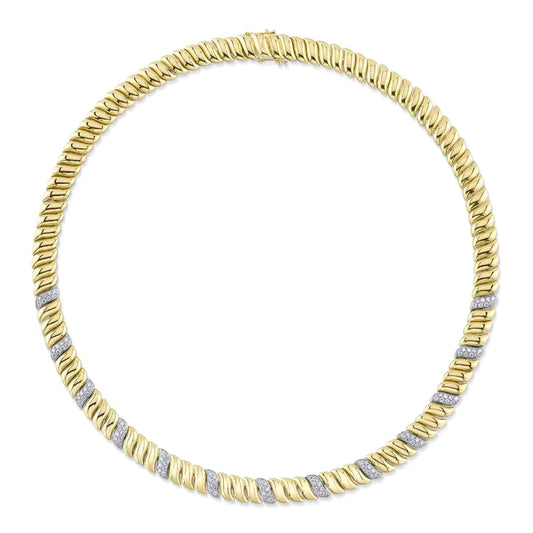 14K Gold Diamond San Marco Necklace