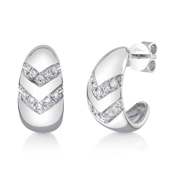 14K Gold Diamond Earrings