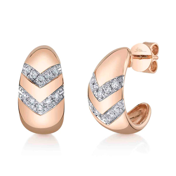 14K Gold Diamond Earrings