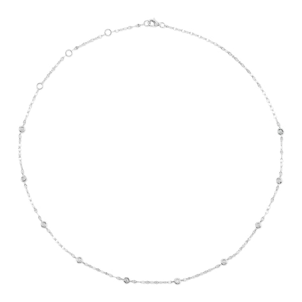 14K Gold Diamonds By The Yard Necklace
