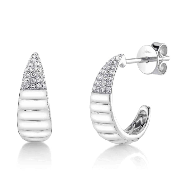 14K Gold Diamond Earrings