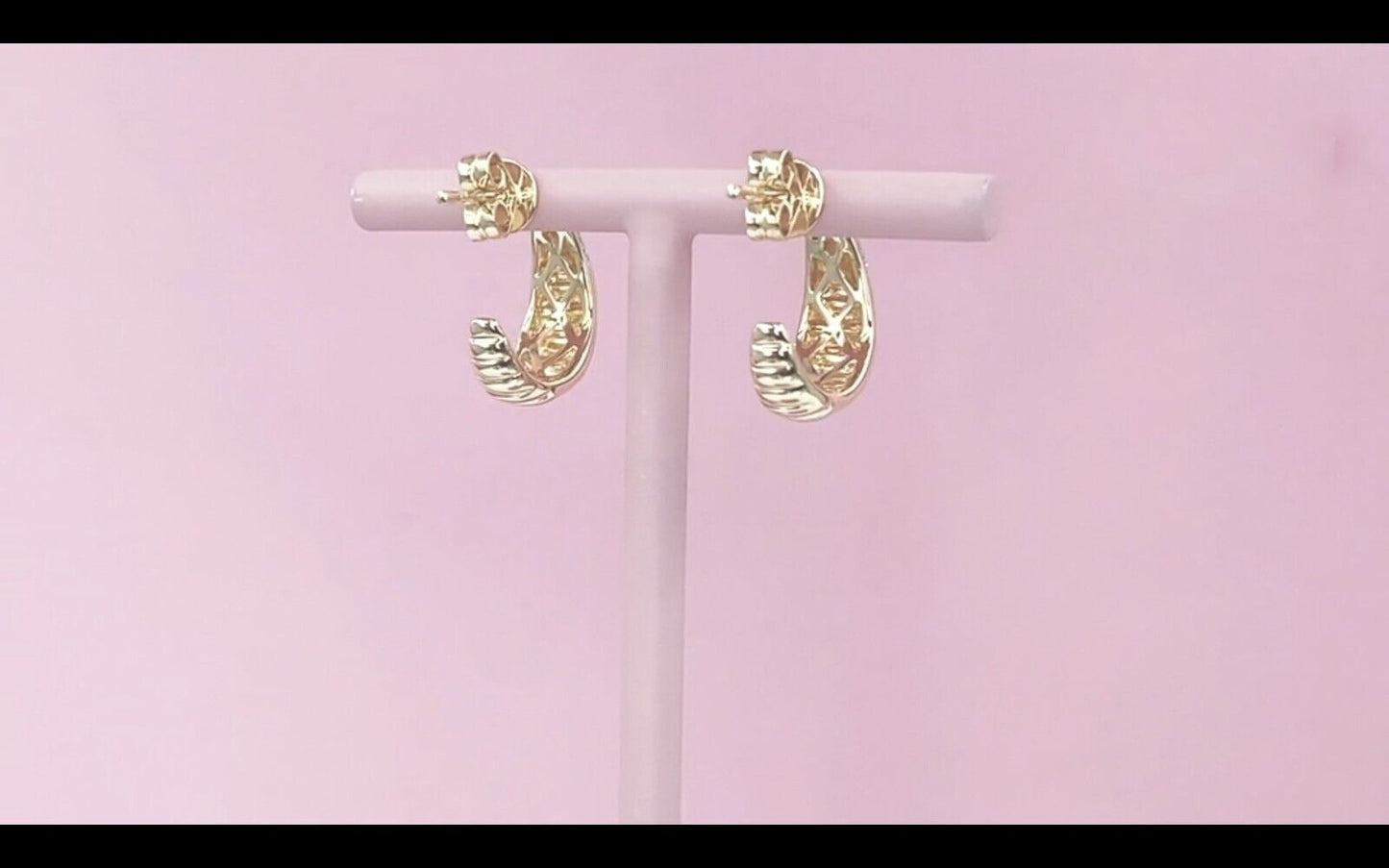 14K Gold Diamond Earrings