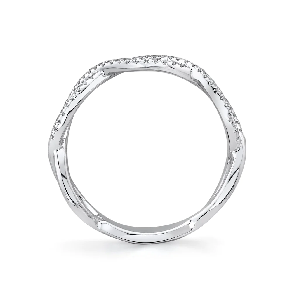 14K Gold Diamond Infinity Ring