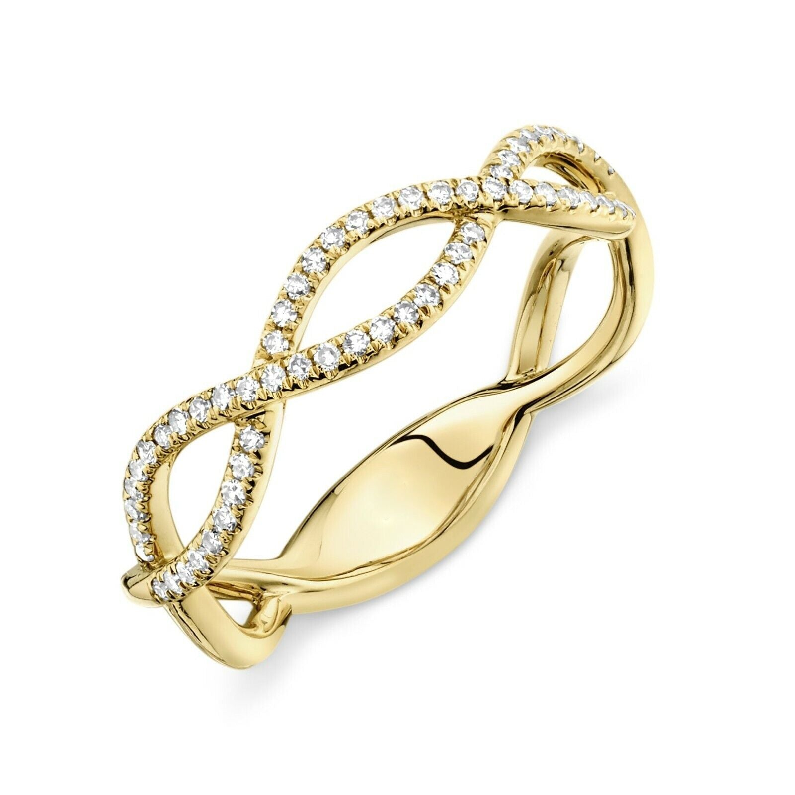 14K Gold Diamond Infinity Ring – Sage Designs LA