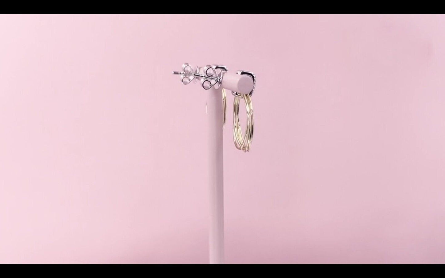 14K Gold Diamond Oval Earrings