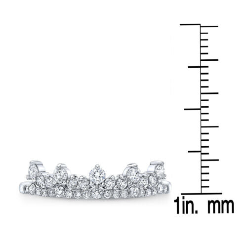 14K Gold 0.45 CT Diamond Tiara Ring