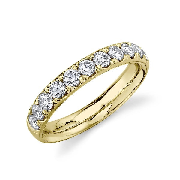 14K Gold 0.90CT Natural Round Cut Diamond Wedding Band Ring