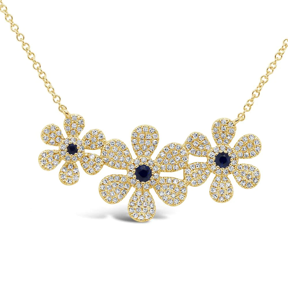 Gold Daisy Pendant Necklace