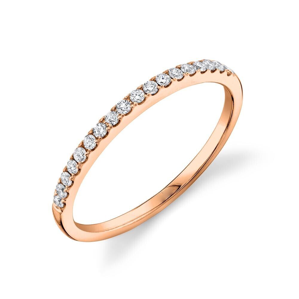 14K Gold 0.78 CT Diamond 4 Ring Stackable Set
