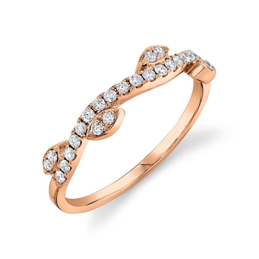 14K Gold 0.78 CT Diamond 4 Ring Stackable Set