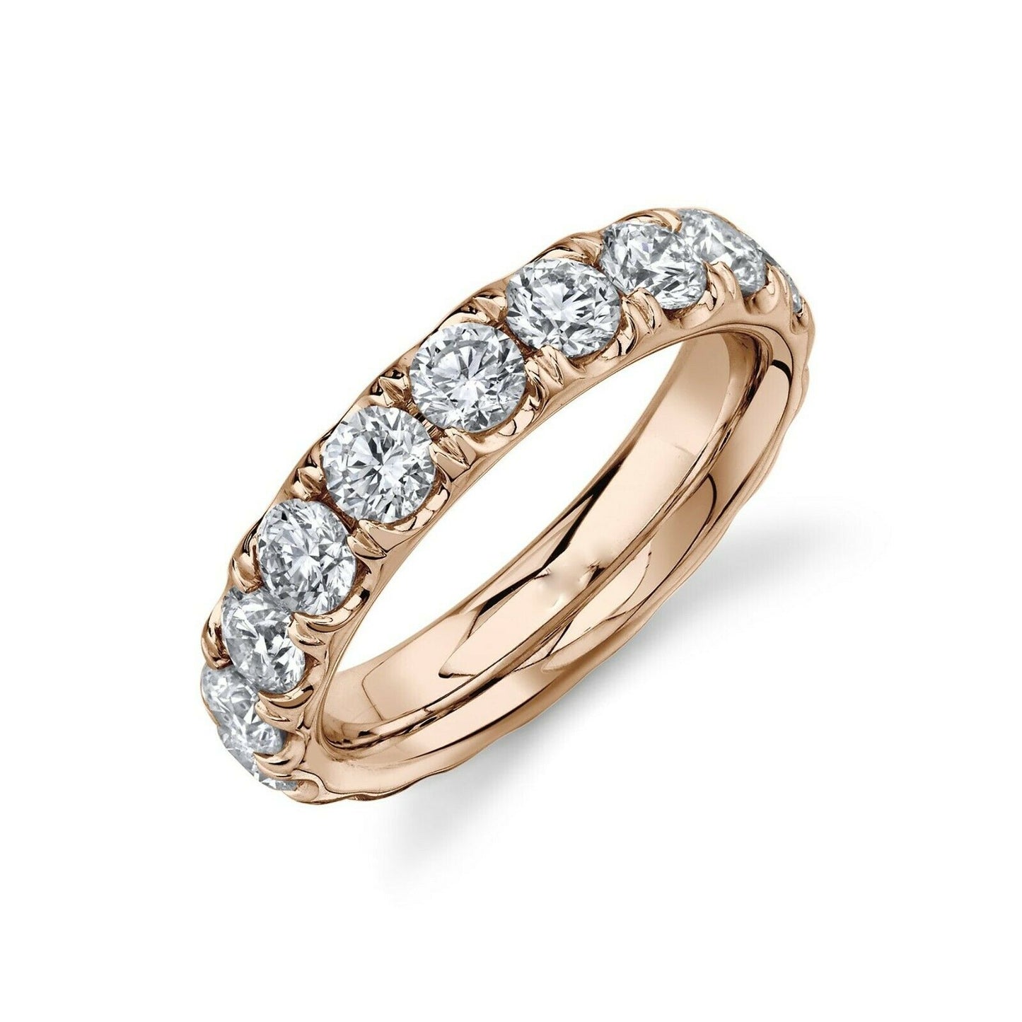 14K Gold 3.30CT Diamond Eternity Ring Engagement Anniversary Wedding Band