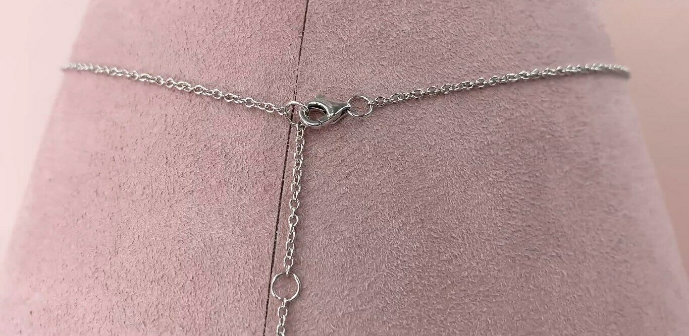 14K Gold 2.12CT Pear Cut Diamond Shaker Necklace Certified Natural Dangle