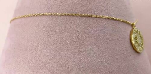 14K Gold 3.20 TCW Mother Of Pearl Diamond Pendant Necklace Natural Women's