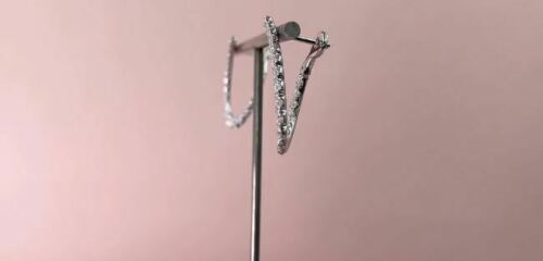 14K Gold 1.31 TCW Teardrop Diamond Earrings Pear Shape Round Cut Natural